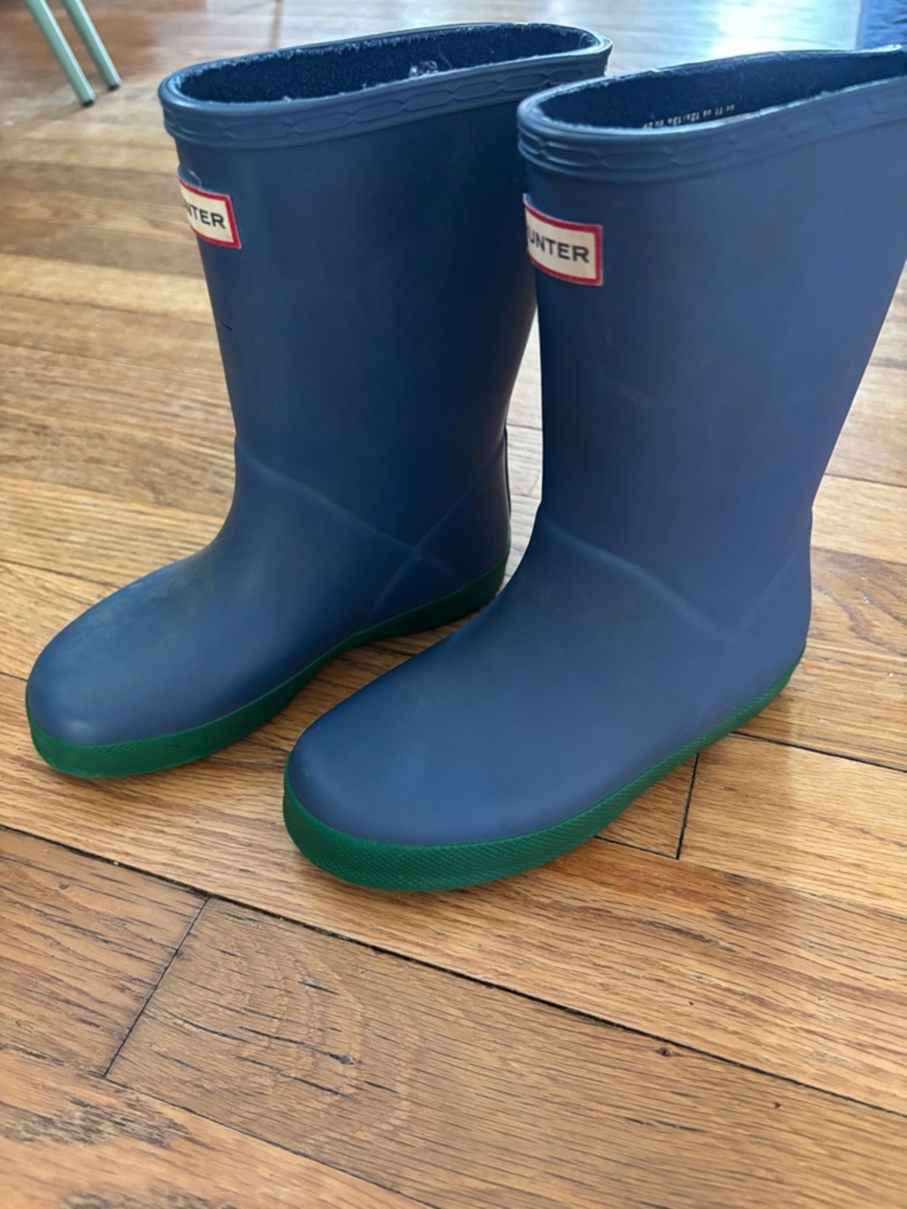 Hunter Kids blue Rain Boots